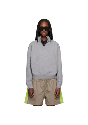Canada Goose Gray Wander Quarter Zip Sweatshirt