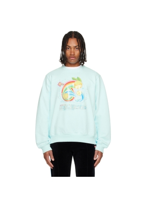 Casablanca Blue Manga Tennis Ball Sweatshirt