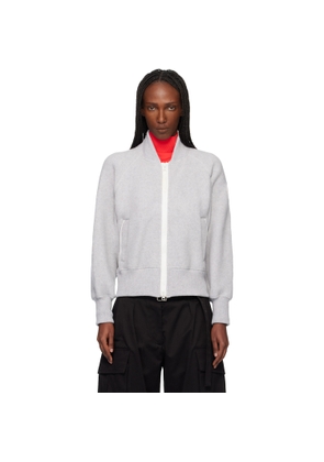 Canada Goose Gray 'White Label' Sierra Fleece Bomber Jacket