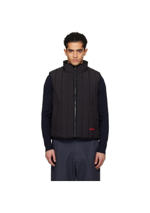Hugo Black Lightweight Vertical Quilting Vest