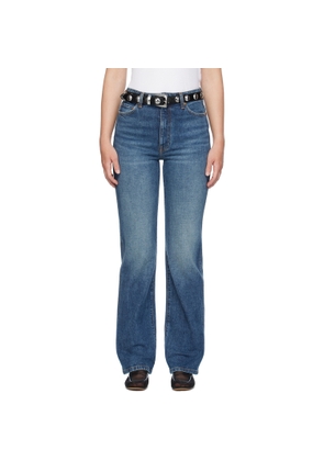 KHAITE Blue 'The Danielle' Stretch Jeans