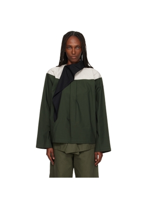 SC103 Green Compass Blouse