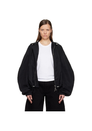 The Attico Black Bomber Jacket