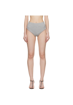 VETEMENTS Gray Jersey Hot Shorts