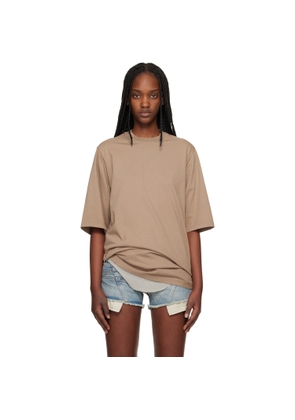 Rick Owens DRKSHDW Tan Temple Jumbo SS T-shirt