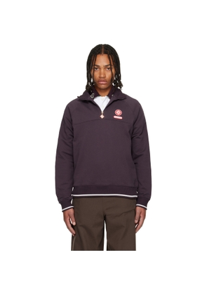 Casablanca Burgundy Quarter Zip Laurel Sweatshirt