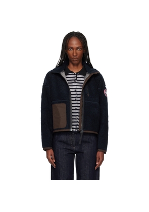 Canada Goose Black Simcoe Zip Up Fleece Jacket