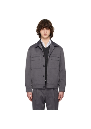 Hugo Gray Virgin Wool Jacket