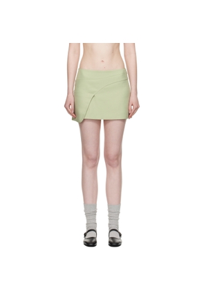 Sandy Liang Green Sabine Miniskirt