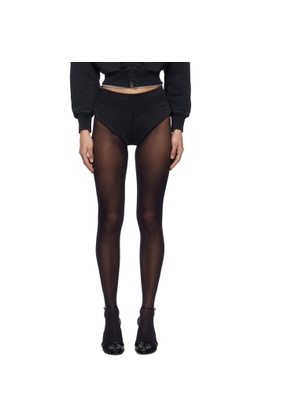VETEMENTS Black Jersey Hot Shorts