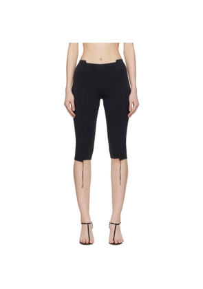 VETEMENTS Black Cut-Up Capri Trousers