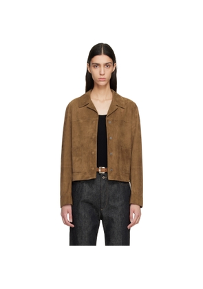 TOM FORD Tan Soft Lamb Suede Jacket