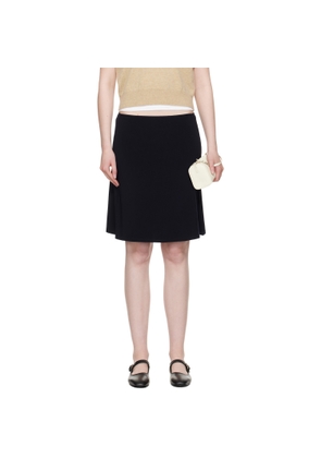 Sandy Liang Navy Lyon Midi Skirt