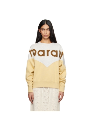 Isabel Marant Etoile Gray & Yellow Houston Sweatshirt