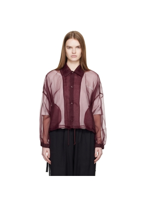 UNDERCOVER Burgundy UC1E8201 Coach Shirt