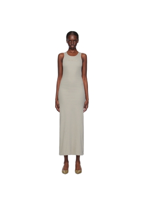 Rabanne Gray Flocked Maxi Dress