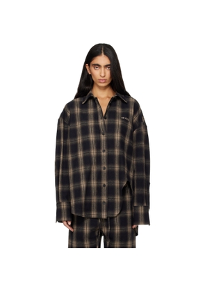The Attico Brown Diana Shirt