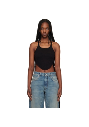 Rick Owens DRKSHDW Black Temple Basic Cropped Tank Top