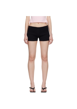 VETEMENTS Black Gathered Baby Shorts