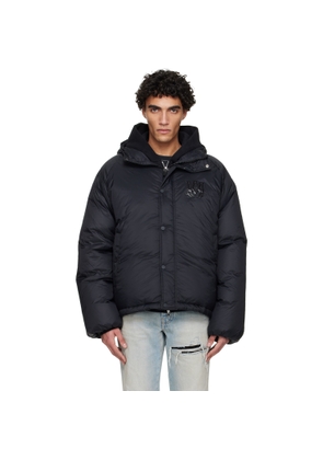 AMIRI Black 'AMIRI' Hooded Down Jacket