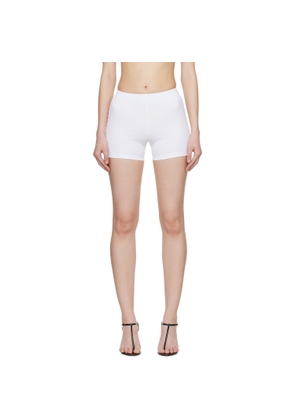 VETEMENTS White Push-Up Yoga Shorts