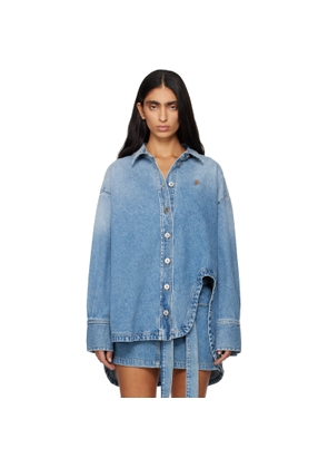 The Attico Blue Diana Denim Shirt