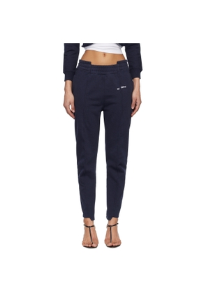 VETEMENTS Navy Cut Up Sweatpants