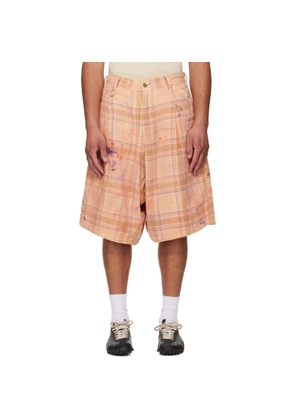 R13 Orange Jesse Carpenter Shorts