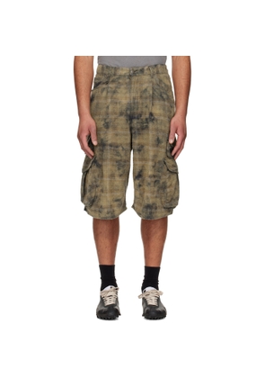R13 Khaki Bermuda Cargo Shorts