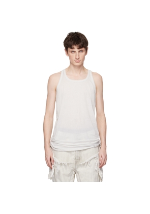 Rick Owens DRKSHDW Off-White Temple Loose Tank Top