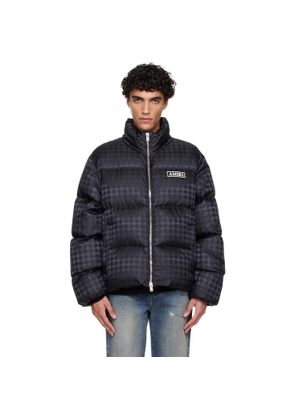 AMIRI Black MA Quad Jacquard Down Jacket
