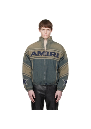 AMIRI Blue 'Amiri' Sport Denim Track Jacket