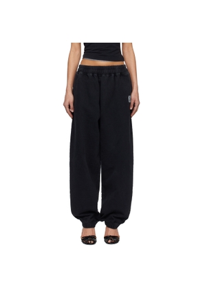 VETEMENTS Black Biker Cross Logo Sweatpants