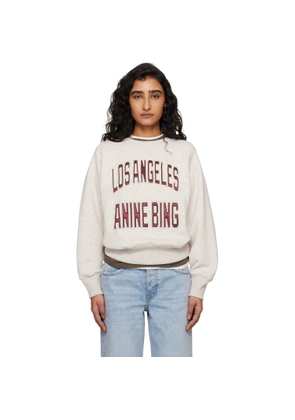 ANINE BING Beige Harry Shrunken Sweatshirt