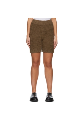 Missing You Already Brown Towel Yarn Shorts
