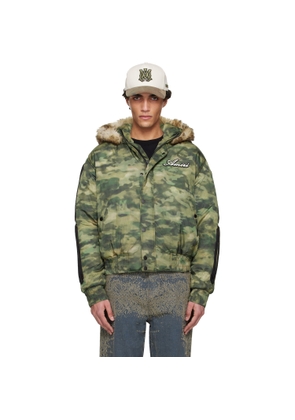 AMIRI Green Bones Camo Hooded Jacket