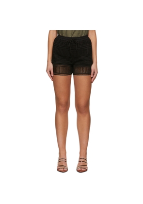 Missing You Already Black Lace Shorts