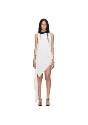 AARON ESH SSENSE Exclusive White Boat Neck Minidress