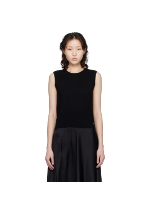 ANINE BING Black Moni Crop Tank Top