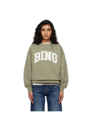 ANINE BING Khaki Trenton Bing Sweatshirt
