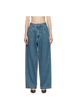 VETEMENTS Blue Hip-Hop Jeans