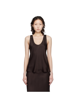 ANINE BING Brown Lea Top