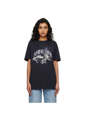 ANINE BING Navy California Walker T-shirt