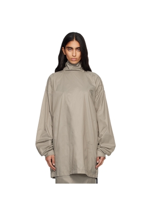 Rick Owens DRKSHDW Taupe Concordians Jumbo Turtleneck