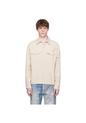 Represent Off-White Textured Long Sleeve Shirt