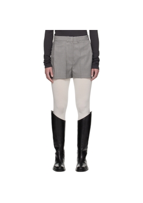 LOW CLASSIC Gray Twill Shorts