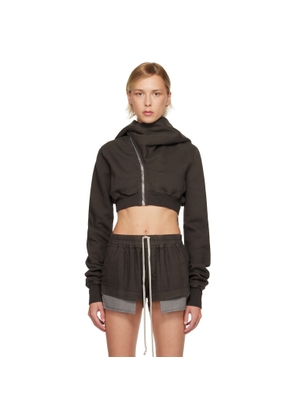 Rick Owens DRKSHDW Gray Concordians Micro Mountain Hoodie