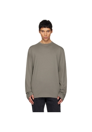 Rier Gray Roundneck Jersey Cotton T-shirt