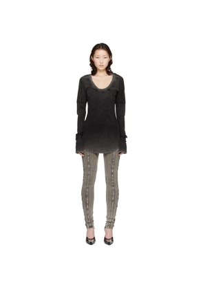 KNWLS Black Bellona Tunic Minidress