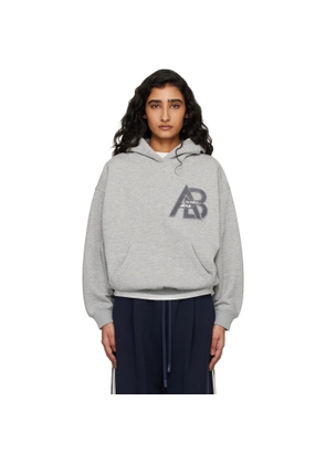 ANINE BING Gray Jaci Letterman Hoodie